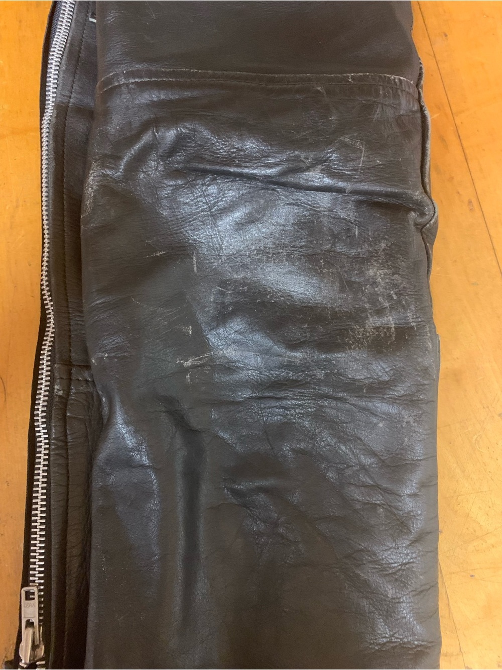 29L Black Leather Women's Chaps - XS/S - Picture 10 of 16